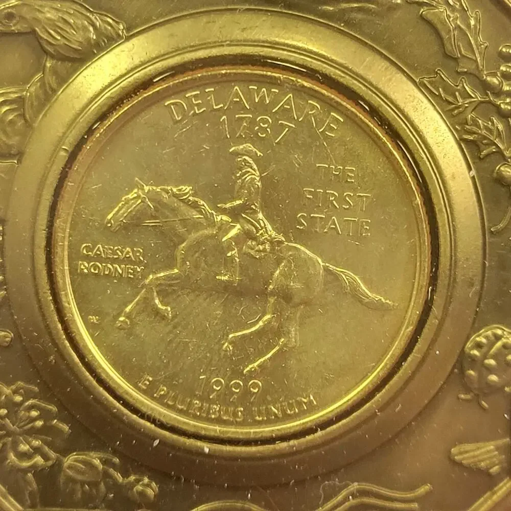 Vintage Hallmark American Spirit Collection Ornament Delaware‎